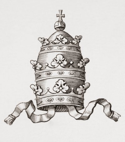 Papal Tiara, or Triregnum by Unbekannt Unbekannt